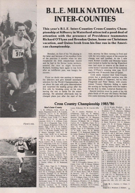 ble national inter counties cross country chp 1986 b
