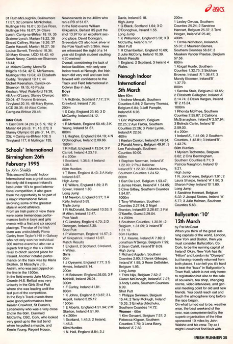 ballycotton 10 1995 report irish runner vol 15 no 2 1