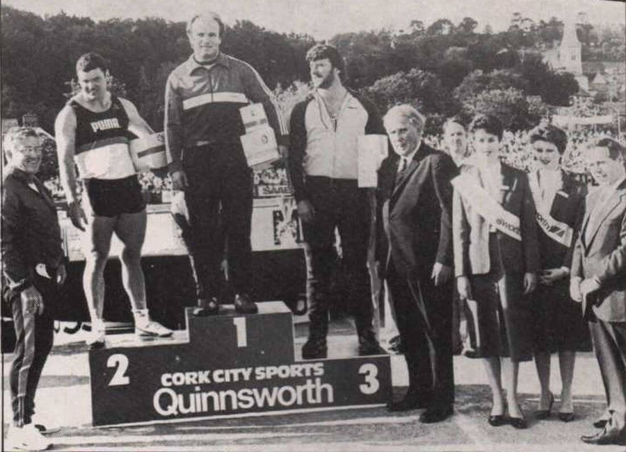 hammer presentation cork city sports 1985