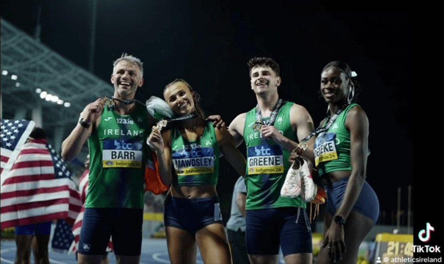 irish bronze world mixed 4x400m relay squad 2024