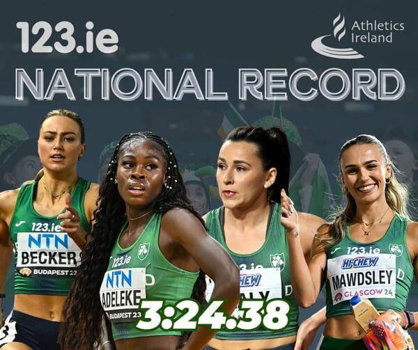 irish womens 4x400m record world relay championships 2024
